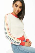 Forever21 Rainbow Heart Sweater