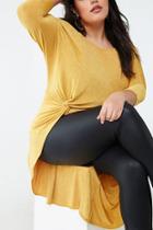 Forever21 Plus Size Asymmetrical Twist-front Tunic