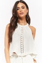 Forever21 Amale High Neck Cutout Top