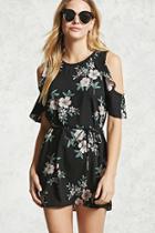 Forever21 Open-shoulder Floral Dress