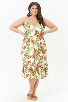 Forever21 Plus Size Tropical Print Midi Dress