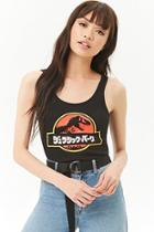 Forever21 Jurassic Park Cropped Tank Top