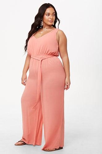 Forever21 Plus Size Sleeveless Wide-leg Jumpsuit