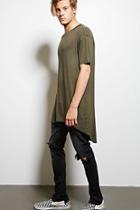 21 Men Men's  Olive Victorious Longline Tee