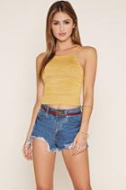 Forever21 Women's  Marled Knit Sweater Cami