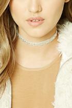 Forever21 Beaded Geo Lace Choker