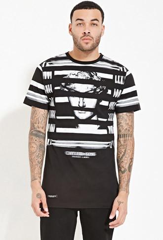 21 Men Cayler & Sons Striped Statue Graphic Tee
