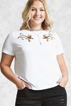 Forever21 Plus Size Tiger Patch Tee