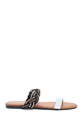 Forever21 Rhinestone Accent Sandals