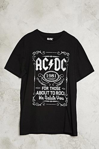 21 Men Men's  Acdc 1981 Graphic Band Tee