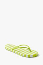 Forever21 Striped Thong Flip-flops