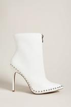 Forever21 Studded Zip-front Ankle Booties