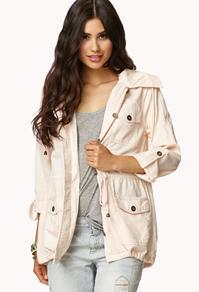 Forever21 Hooded Utility Jacket