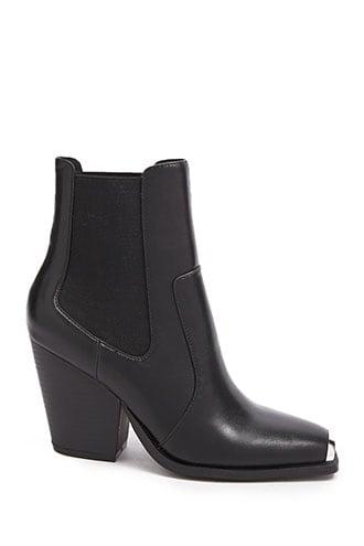 Forever21 Metal-trim Chelsea Boots