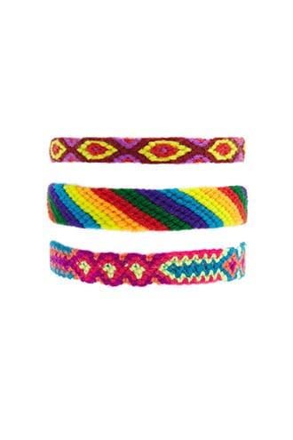 Forever21 Woven Slip & Pull Bracelet Set