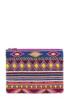 Forever21 Colorful Geo Beaded Clutch