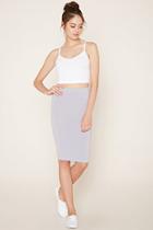 Forever21 Plus Women's  Sugarplum Stretch Knit Pencil Skirt