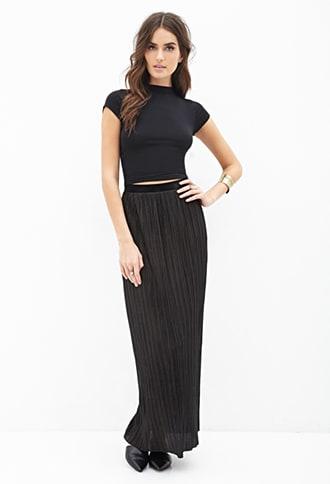 Forever21 Pleated Maxi Skirt