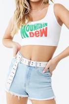 Forever21 Mountain Dew Graphic Cropped Tank Top