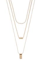 Forever21 Geo Pendant Chain Necklace Set