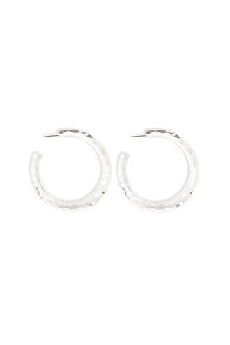 Forever21 Transparent Textured Hoop Earrings