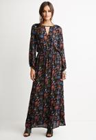 Forever21 Cutout-front Floral Maxi Dress