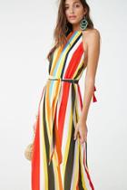 Forever21 Striped Print Halter Dress