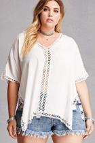 Forever21 Plus Size Crochet Poncho Top