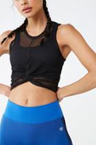 Forever21 Active Mesh Cropped Tank Top