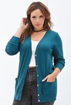 Forever21 Plus Size Buttoned V-neck Cardigan