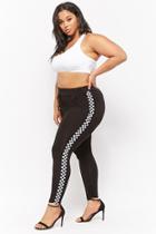 Forever21 Plus Size Checker-panel Leggings