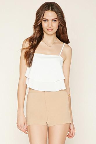 Love21 Women's Tan Contemporary High-waist Shorts