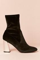 Forever21 Metallic Heel Ankle Sock Boots