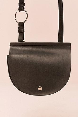 Forever21 O-ring Crossbody Saddle Bag