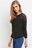 Forever21 Lace-paneled Sweater