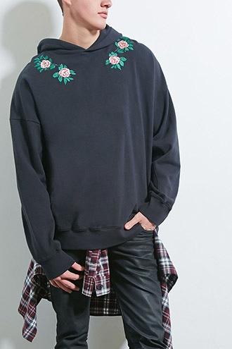 Forever21 Private Academy Floral Hoodie