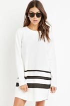 Forever21 Striped Sweatshirt Dress