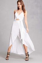 Forever21 Cutout Striped High-low Dress