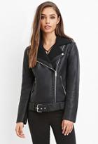 Forever21 Faux Shearling Moto Jacket