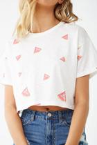 Forever21 Watermelon Print Boxy Tee