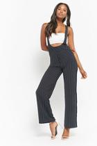 Forever21 Pinstriped Overall Jumpsuit