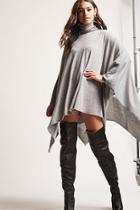 Forever21 Turtleneck Sweater Poncho