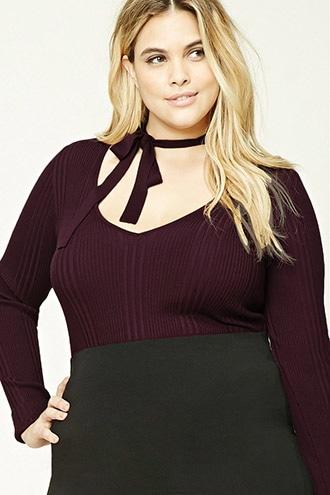 Forever21 Plus Women's  Plus Size Choker Top