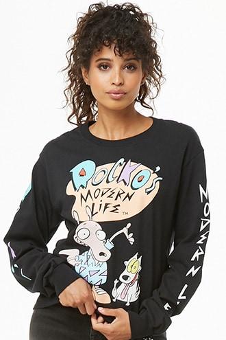 Forever21 Rockos Modern Life Logo Tee
