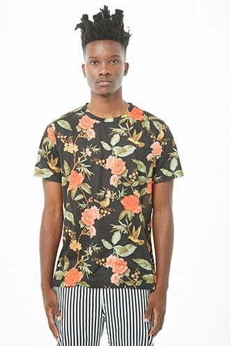 Forever21 Bird & Floral Tee