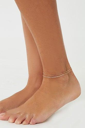 Forever21 Layered Chain Anklet Set