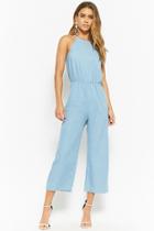 Forever21 Chambray Gaucho Jumpsuit
