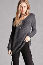 Forever21 Marled Purl Knit Sweater