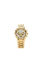 Forever21 Gold & Silver Rhinestone Chronograph Watch