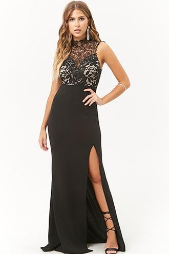 Forever21 Guipure Lace Top Gown